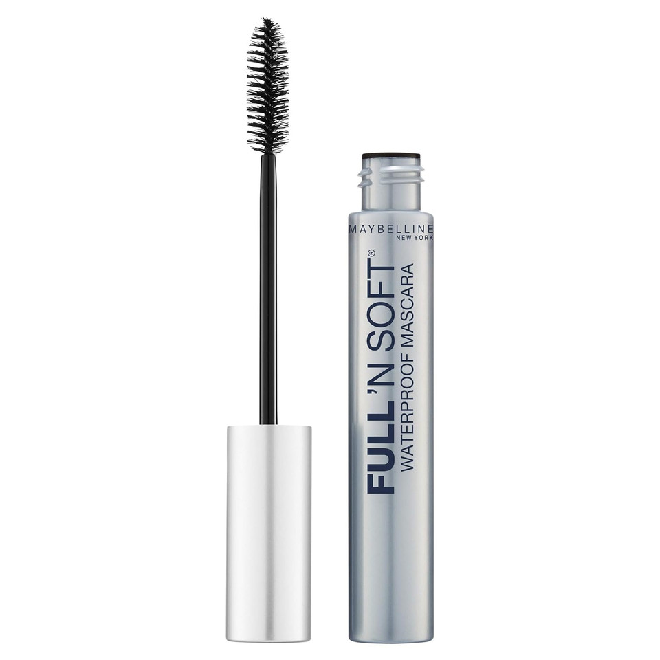 Maybelline Full 'N Soft Waterproof Mascara, Very Black, 1 Countwaterproof Very Black1 Count (Pack Of 1)