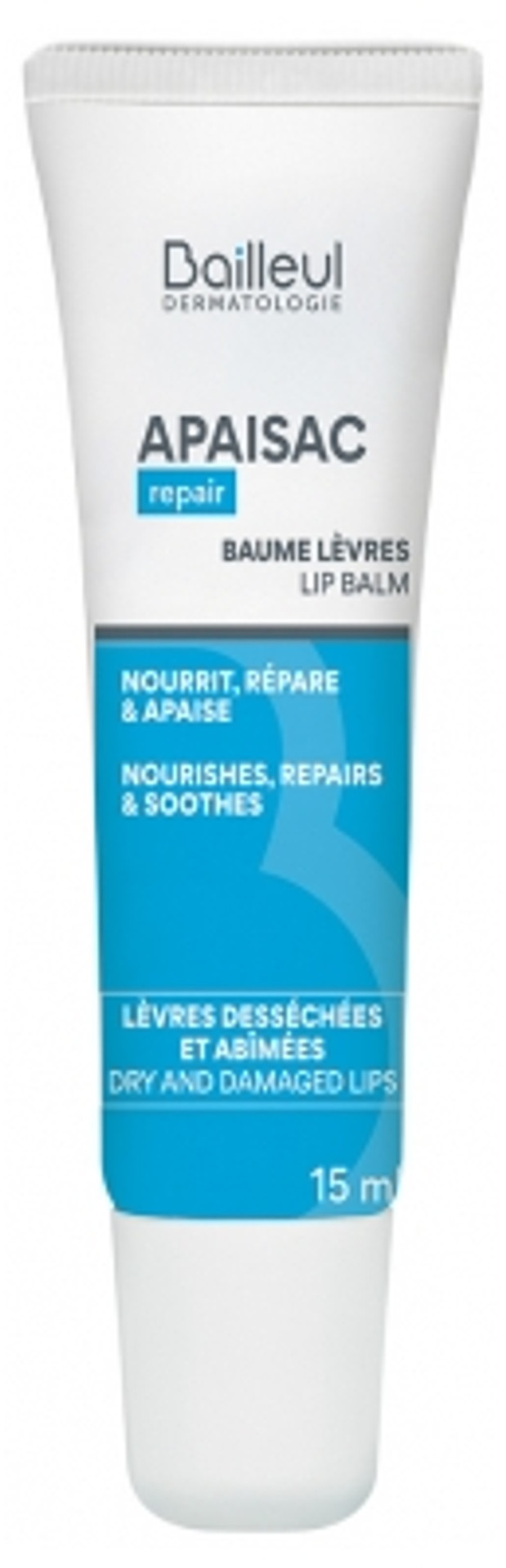 Apaisac Biorga Repair Nourishing Lip Balm 15Ml