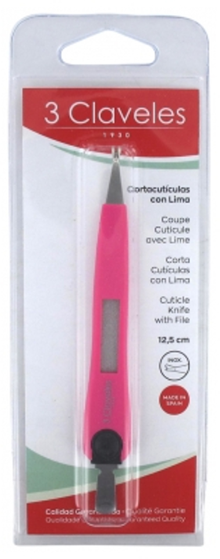 3 Claveles Cuticle Cutter With File