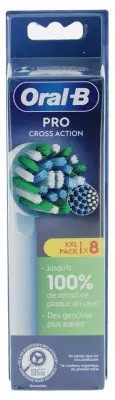Oral-B Pro Cross Action 8 Spare Brushes
