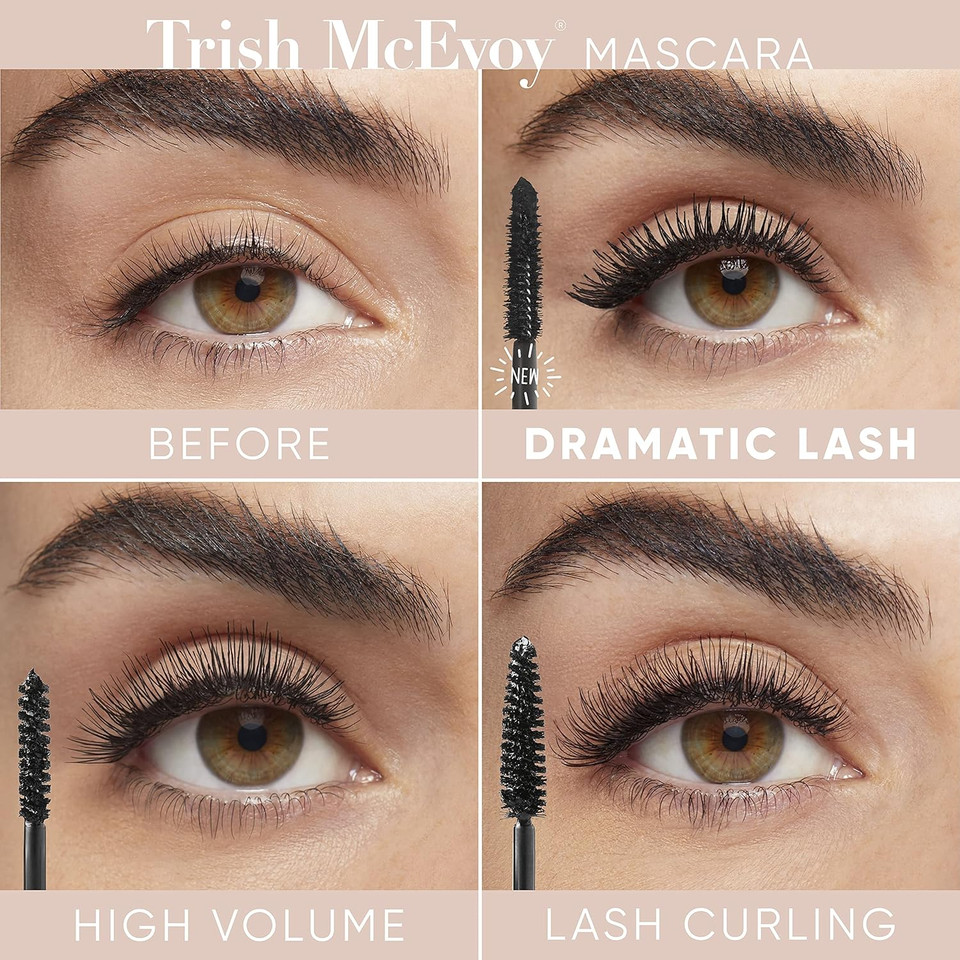 Trish Mcevoy Dramatic Lash Mascara, Black, 0.32 Oz / 9.5 G