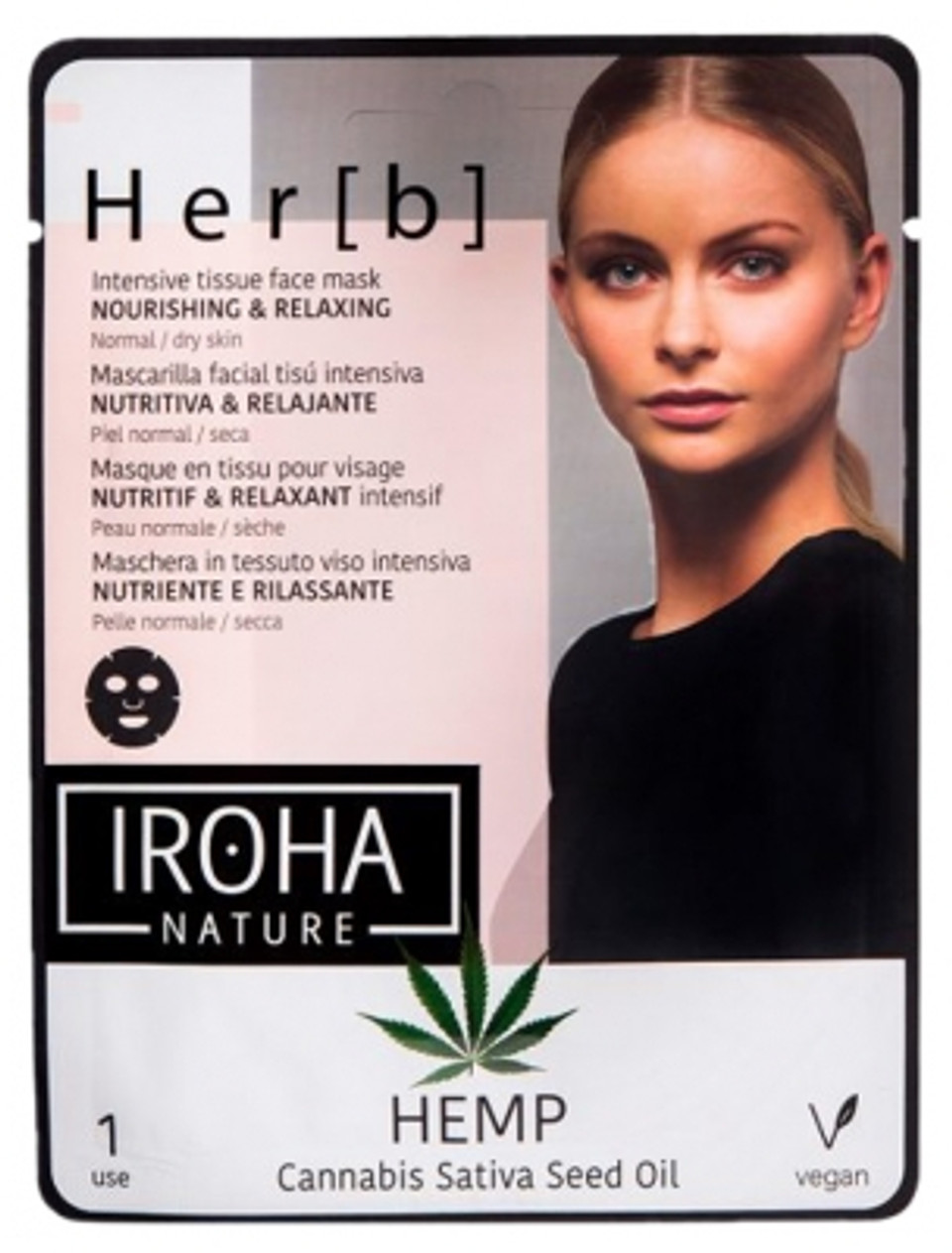 Iroha Nature Her[B] Nourishing And Relaxing Intensive Tissue Face Mask 20G