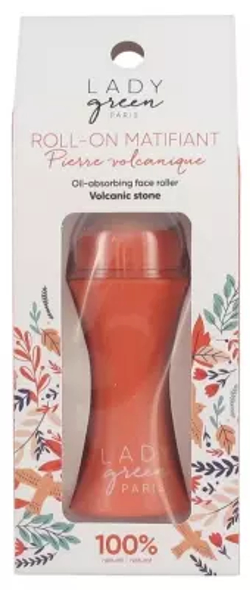 Lady Green Oil-Absorbating Face Roller Volcanic Stone