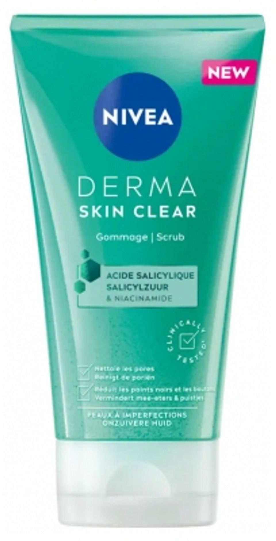 Nivea Derma Skin Clear Face And Body Scrub Blemished Skin 150 Ml