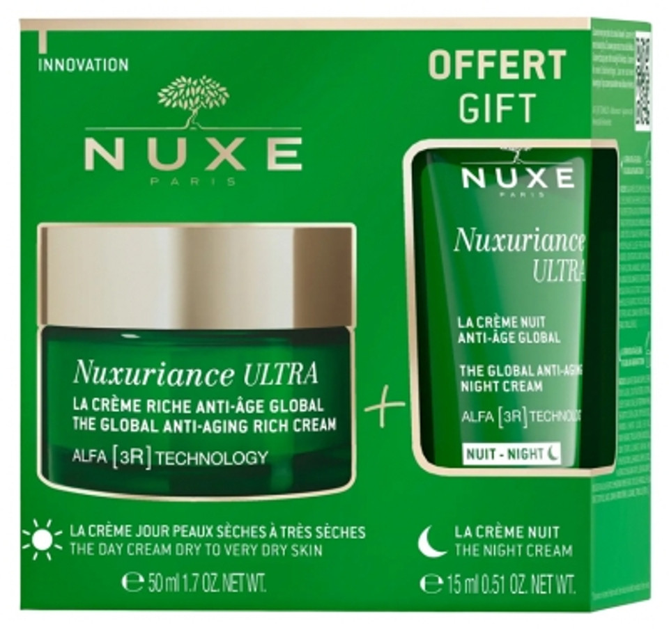 Nuxe Nuxuriance Ultra The Global Anti-Aging Rich Cream 50Ml + The Global Anti-Aging Night Cream 15Ml Free