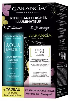 Garancia ÃClair De Lune L'Absolu Double Serum Anti-Spot Corrective And Preventive 30 Ml + Aqua Rãªves-Tu The Oceanic Mist Of Mermaids 50Ml Free
