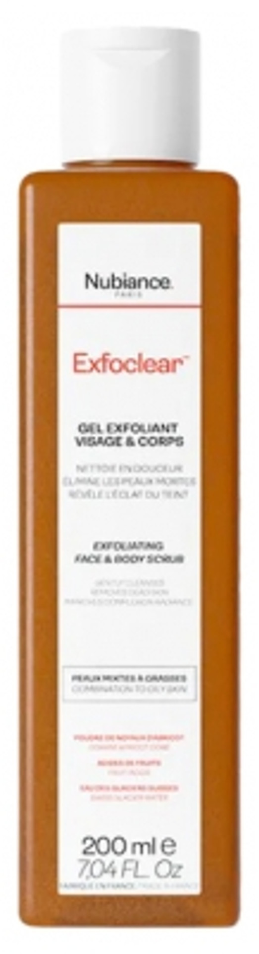 Nubiance Exfoclear Exfoliating Gel Face & Body 200 Ml