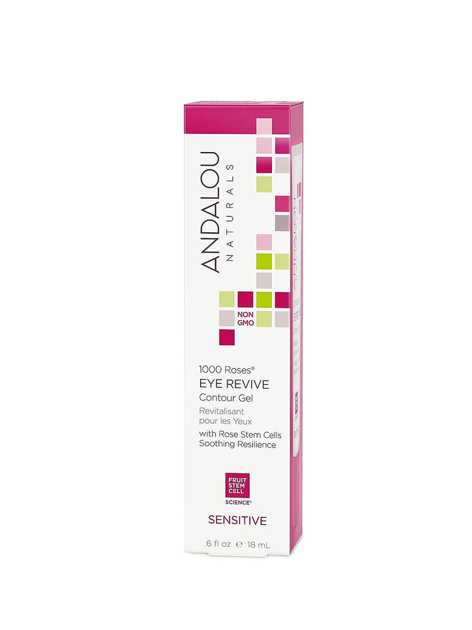 Andalou Naturals 1000 Roses Eye Revive Contour Gel, Pomegranate,Rose, 0.6 Fl Oz0.6 Fl Oz (Pack Of 1)