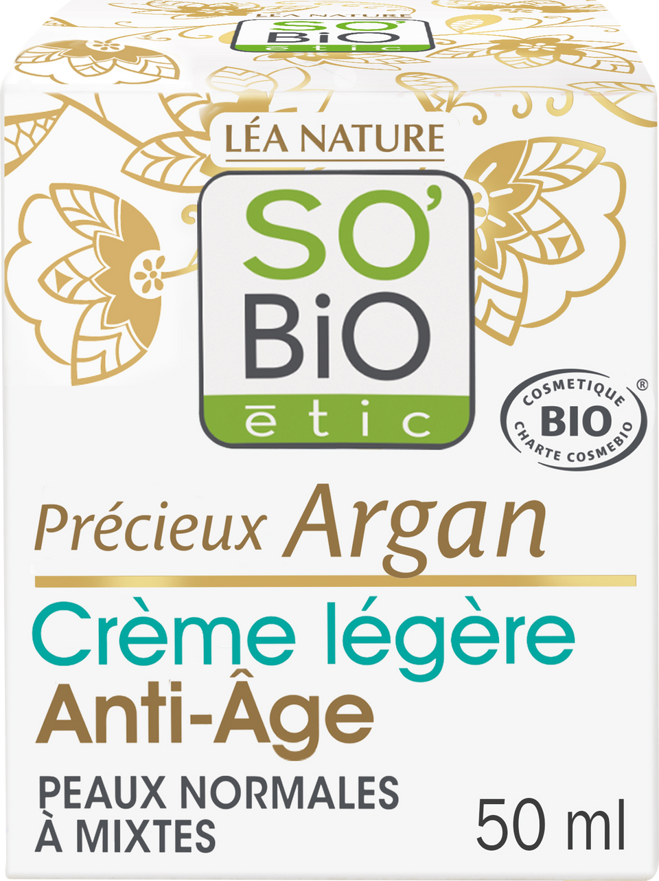 Lã©A Nature So Bio ÃTic Prã©Cieux Argan Organic Light Anti-Aging Cream 50 Ml