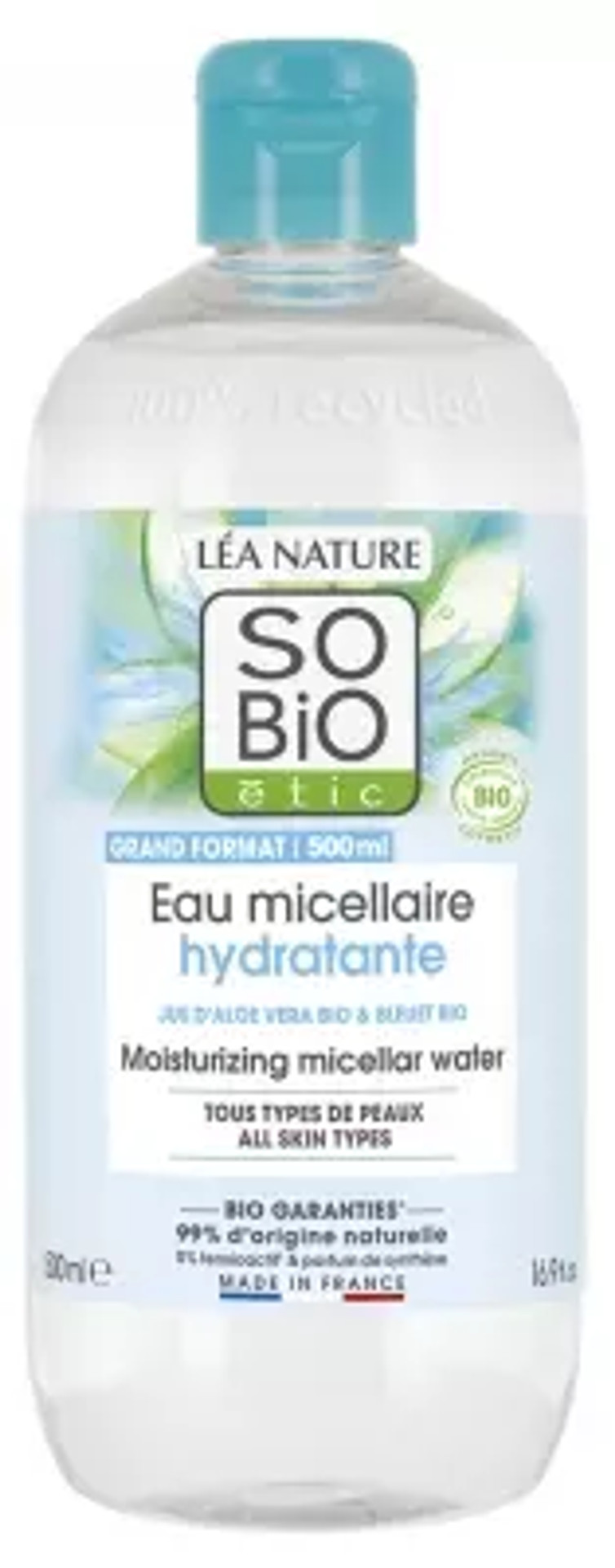 Lã©A Nature So Bio ÃTic Organic Moisturizing Micellar Water 500 Ml