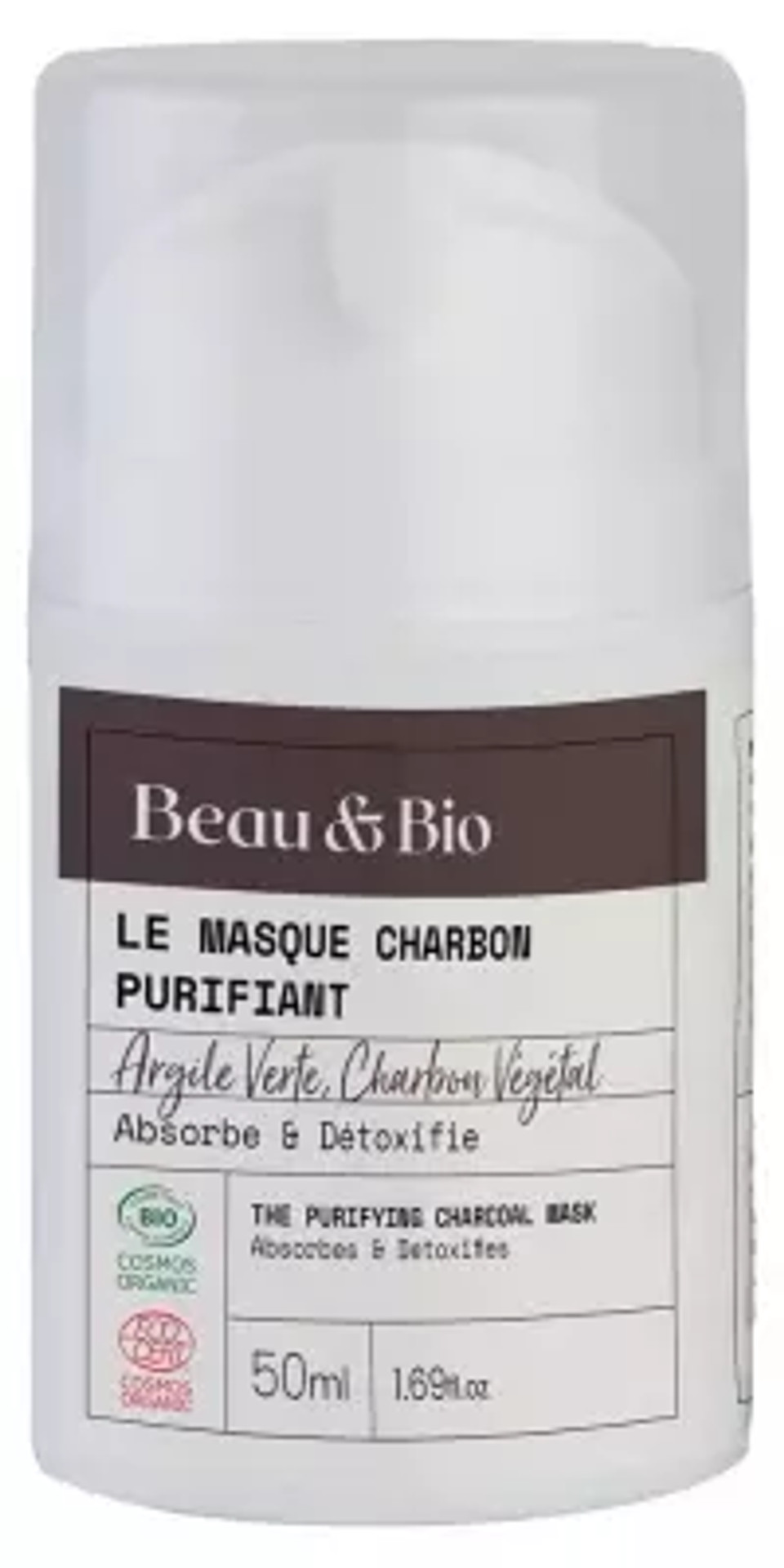 Beau & Bio The Purifying Charcoal Mask Organic 50Ml