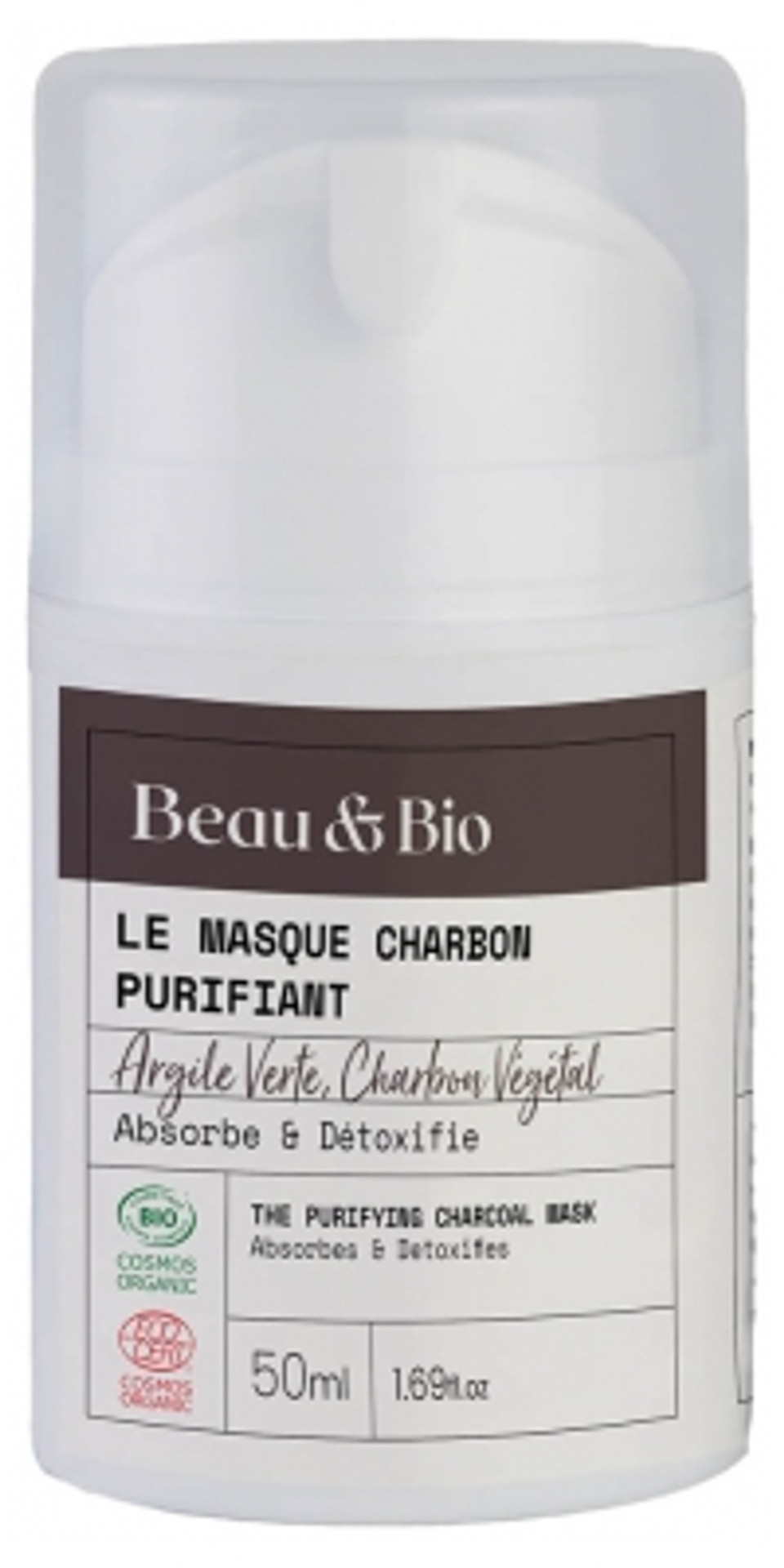 Beau & Bio The Purifying Charcoal Mask Organic 50Ml