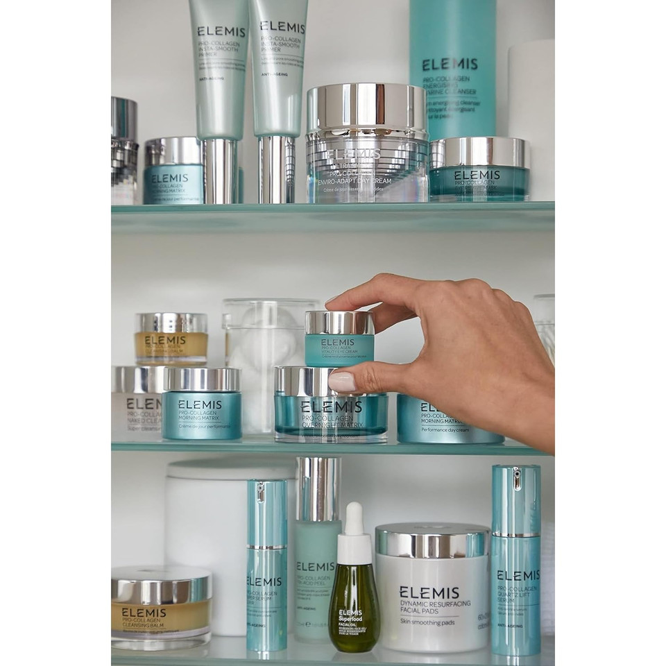Elemis Pro-Collagen Vitality Eye Cream, Daily Lightweight Restorative Cream Firms, Replenishes, And Smooths Skin For A Refreshed Appearance, 15Ml