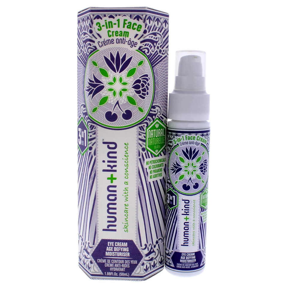 Human+Kind Age-Defying Facial Cream - Smoothing, Tightening, Brightening Cream With Herbal Skin Smoothing Formula And Shea Butter - Reduce Fine Lines And Wrinkles - Vegan And Cruelty Free - 1.69 Oz Human+Kind Age-Defying Facial Cream - Smoothing, Tightening, Brightening Cream With Herbal Skin Smoothing Formula And Shea Butter - Reduce Fine Lines And Wrinkles - Vegan And Cruelty Free - 1.69 Oz