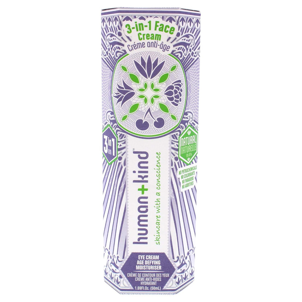 Human+Kind Age-Defying Facial Cream - Smoothing, Tightening, Brightening Cream With Herbal Skin Smoothing Formula And Shea Butter - Reduce Fine Lines And Wrinkles - Vegan And Cruelty Free - 1.69 Oz Human+Kind Age-Defying Facial Cream - Smoothing, Tightening, Brightening Cream With Herbal Skin Smoothing Formula And Shea Butter - Reduce Fine Lines And Wrinkles - Vegan And Cruelty Free - 1.69 Oz
