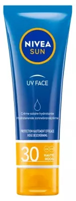 Nivea Sun Uv Face Moisturizing Sun Cream Spf30 50 Ml