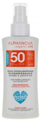 Alphanova Sun Spf50 Travel Size Fragrance Free Organic 90G