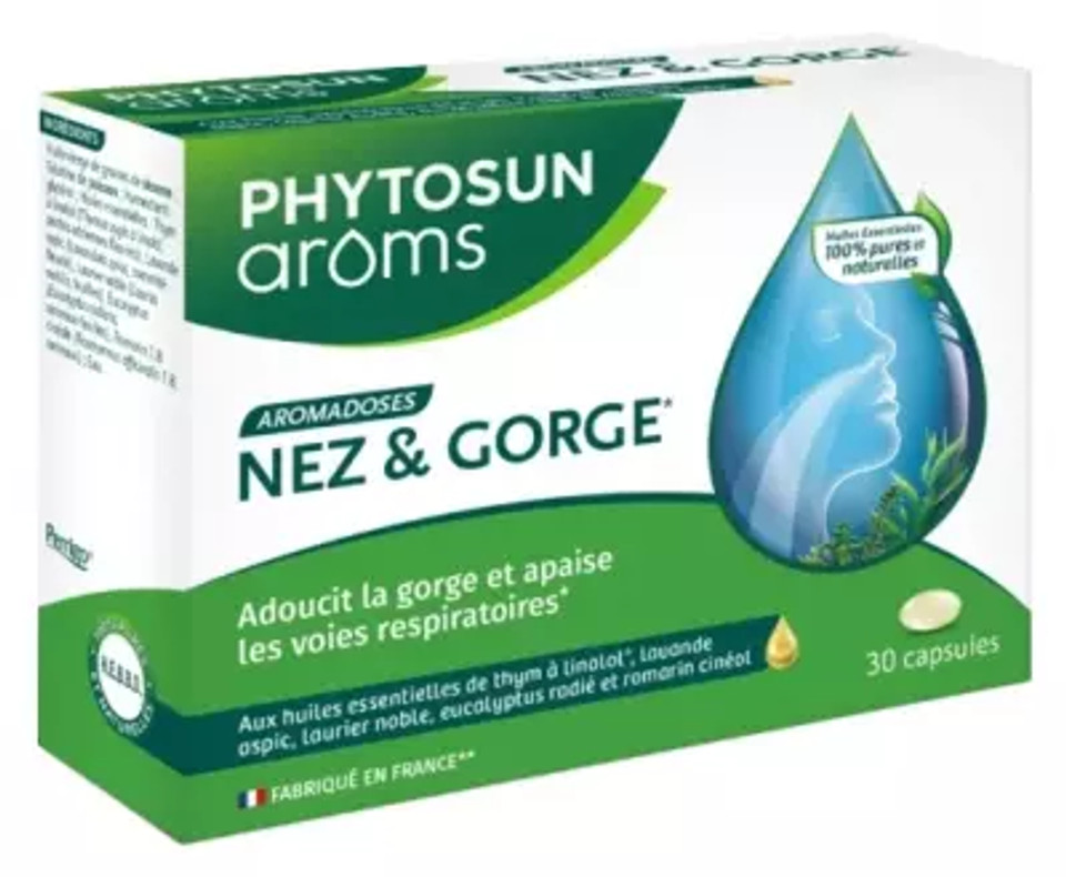 Phytosun Arã´Ms Aromadoses Nose And Throat 30 Gel-Caps