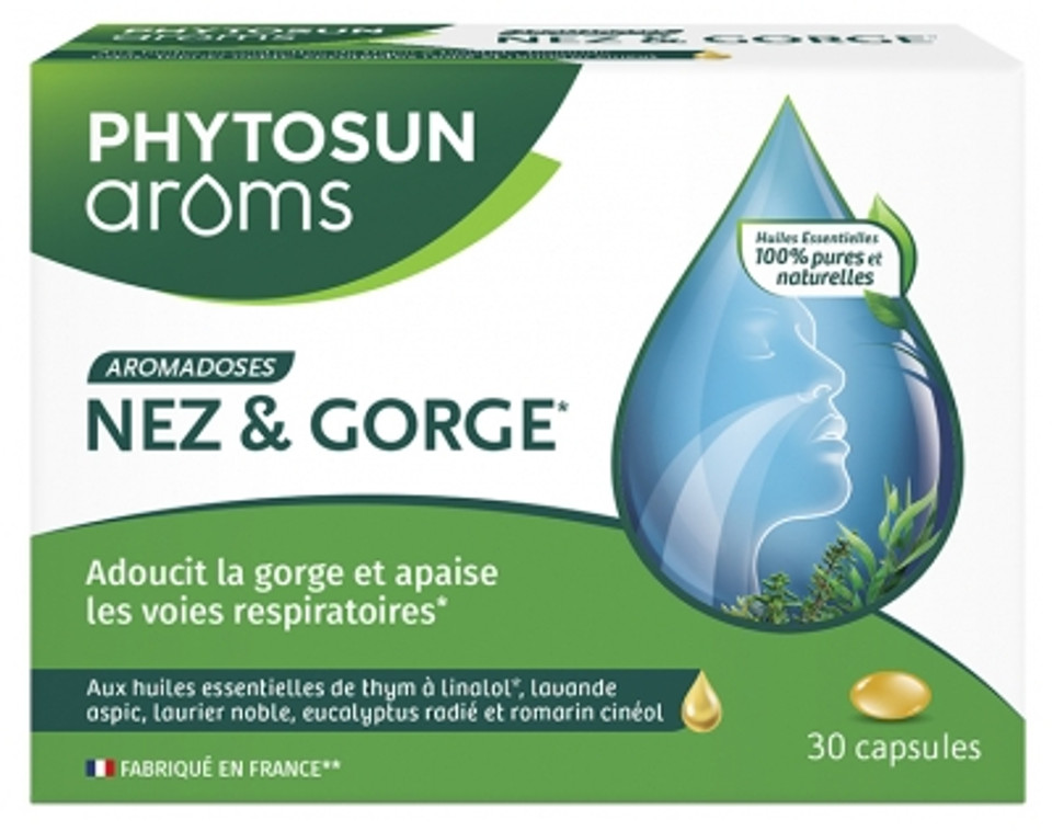 Phytosun Arã´Ms Aromadoses Nose And Throat 30 Gel-Caps