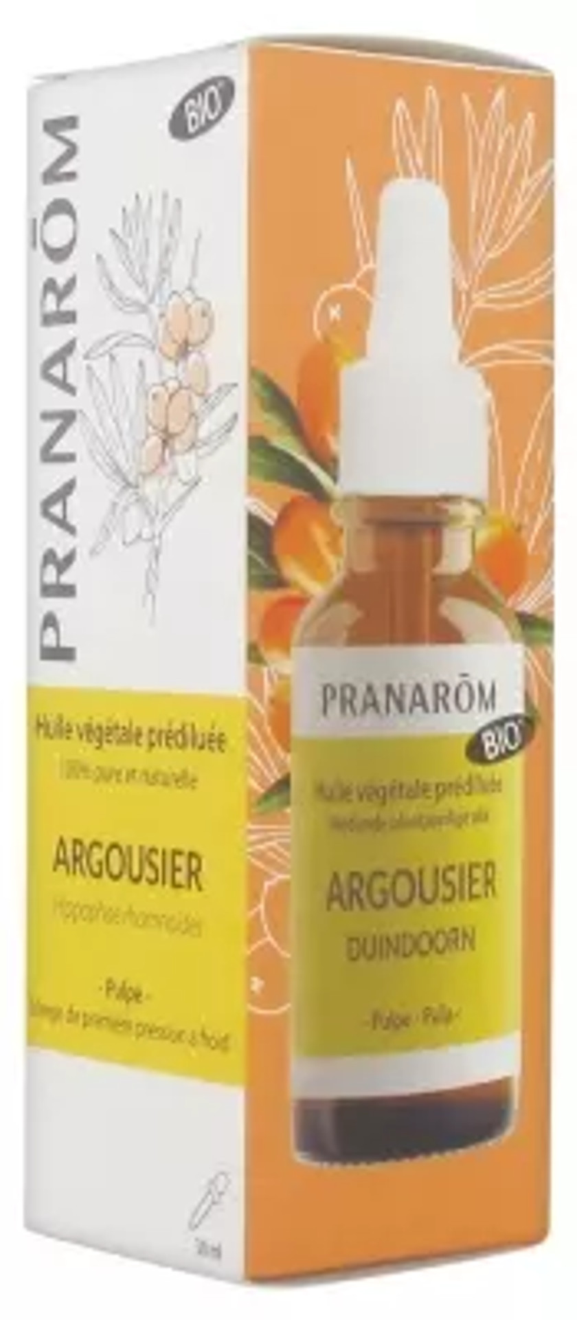 Pranarã´M Organic Sea Buckthorn Pre-Diluted Botanical Oil 30Ml