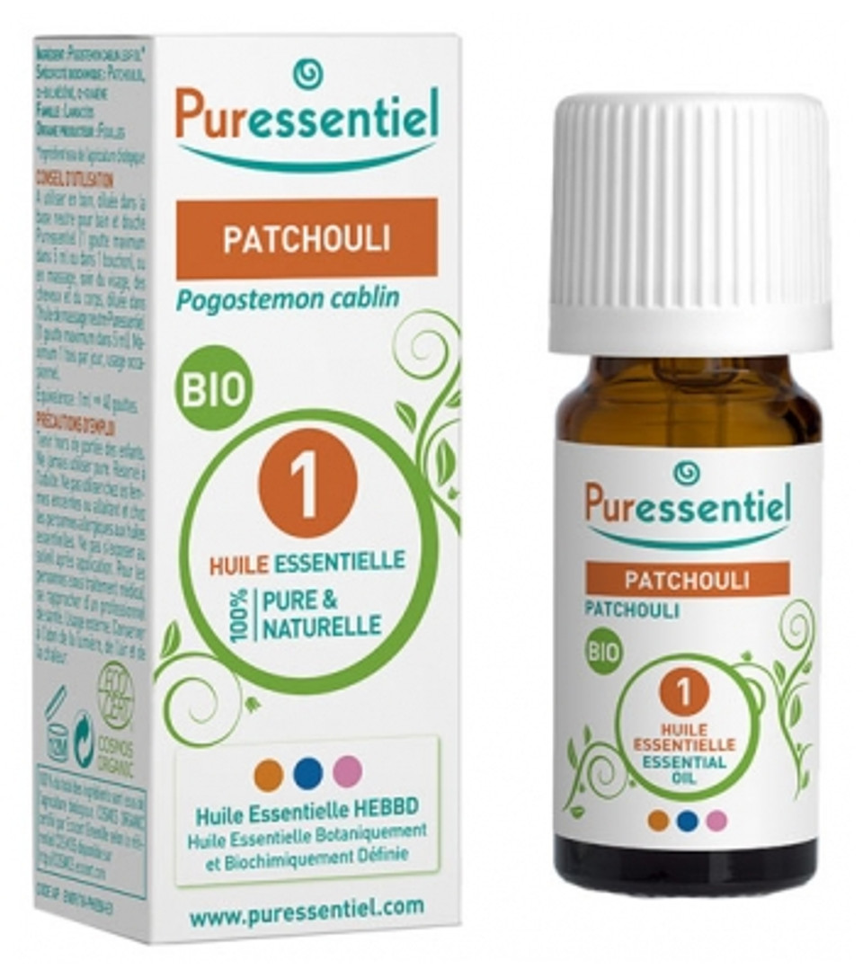 Puressentiel Organic Patchouli Essential Oil (Pogostemon Cablin) 5Ml