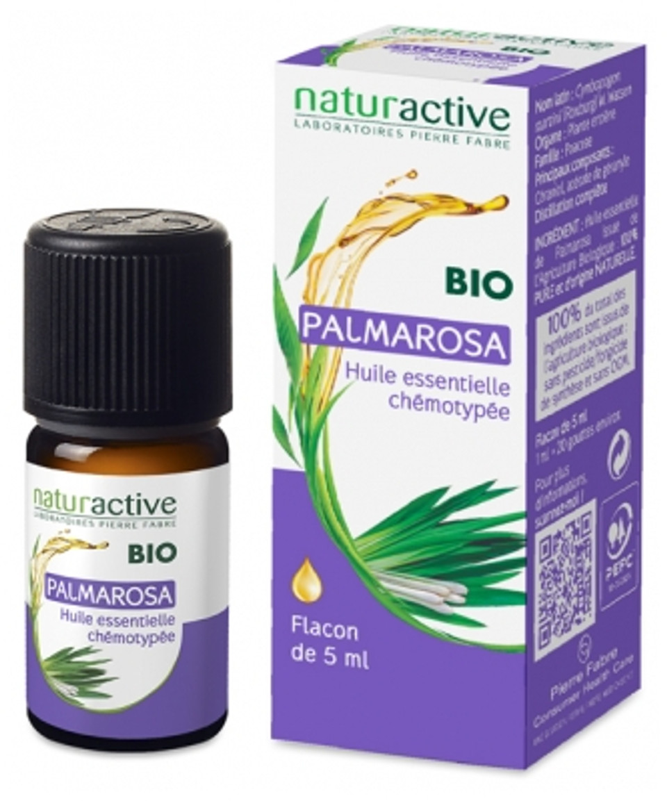 Naturactive Organic Essential Oil Palmarosa (Cymbopogon Martinii) 5Ml