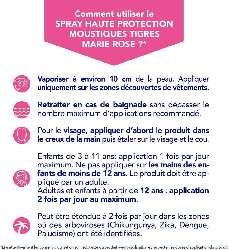 Marie Rose Anti-Mosquitoes Tropical Areas High Protection 100ml