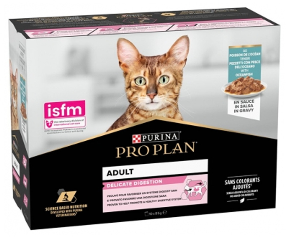 Purina Proplan Ocean Fish Chunks In Sauce For Cats 10 Sachets