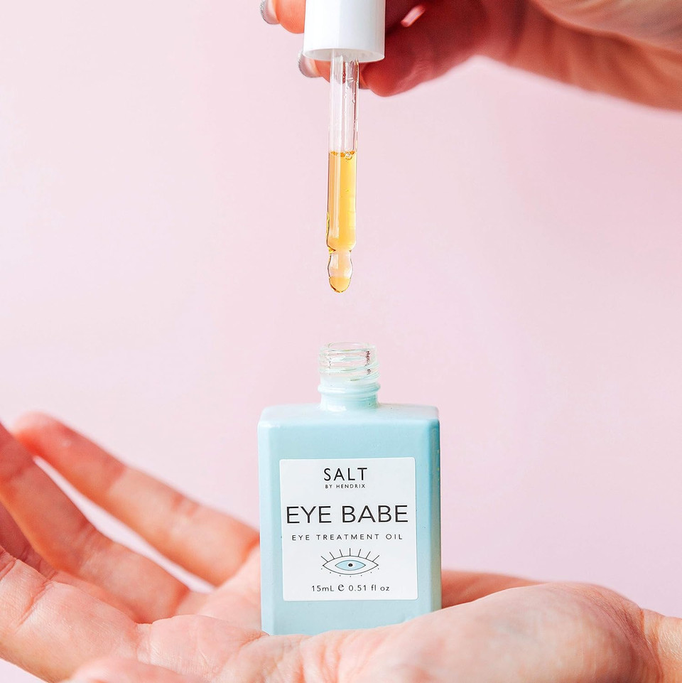 Salt By Hendrix - Organic Eye Babe Hydrating Treatment Oil | Clean, Non-Toxic, Natural Skincare (0.5 Fl Oz | 15 Ml)