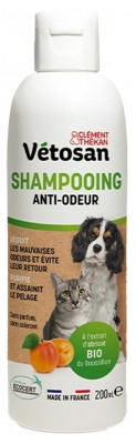 Clã©Ment Thã©Kan Vã©Tosan Shampoing Anti Odeurs Chiens Et Chats Bio 200 Ml