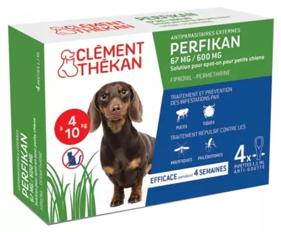 Clã©Ment Thã©Kan Perfikan 67Mg/600Mg Little Dogs 4 Pipettes