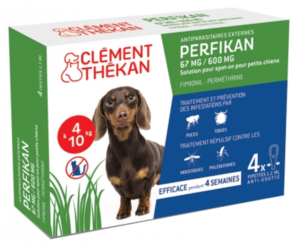 Clã©Ment Thã©Kan Perfikan 67Mg/600Mg Little Dogs 4 Pipettes
