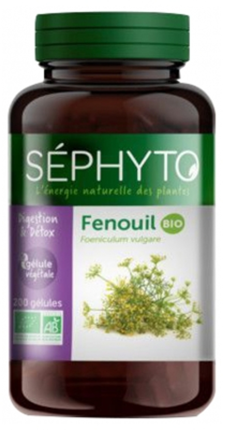 Sã©Phyto Digestion & Detox Fennel Organic 200 Capsules