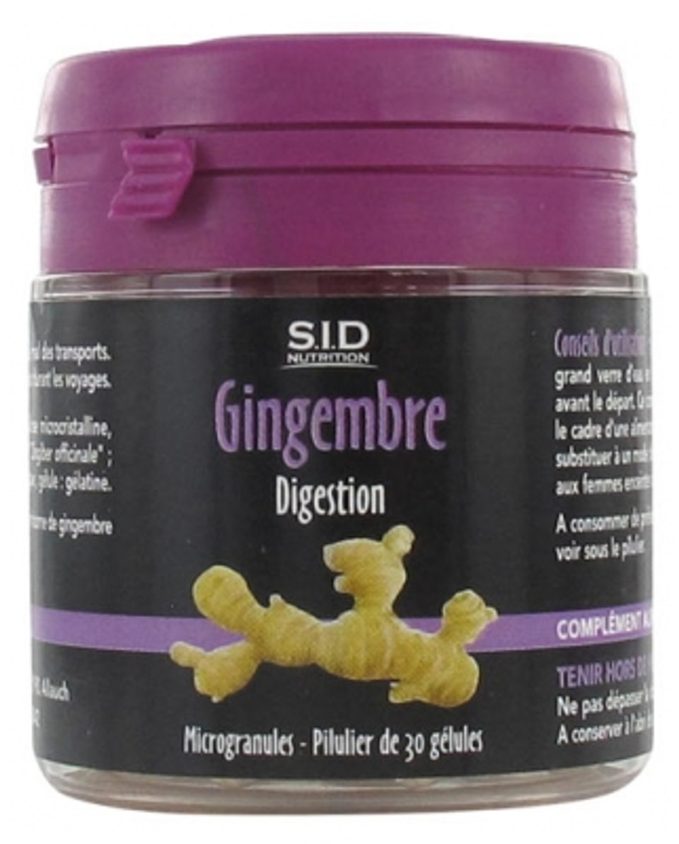 S.I.D Nutrition Digestion Ginger 30 Capsules