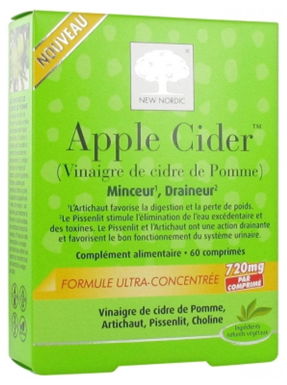 New Nordic Apple Cider 60 Tablets