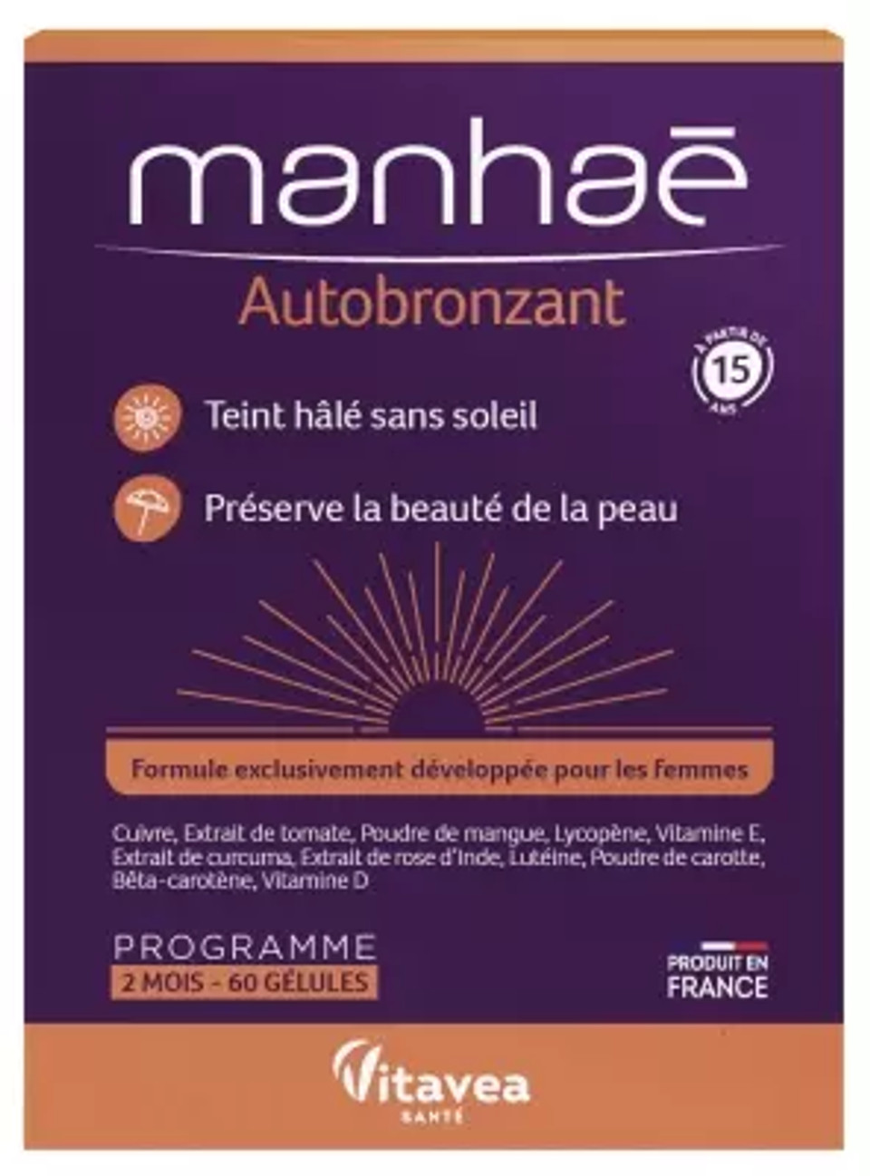 Vitavea Manhaã© Self Tanning 60 Capsules