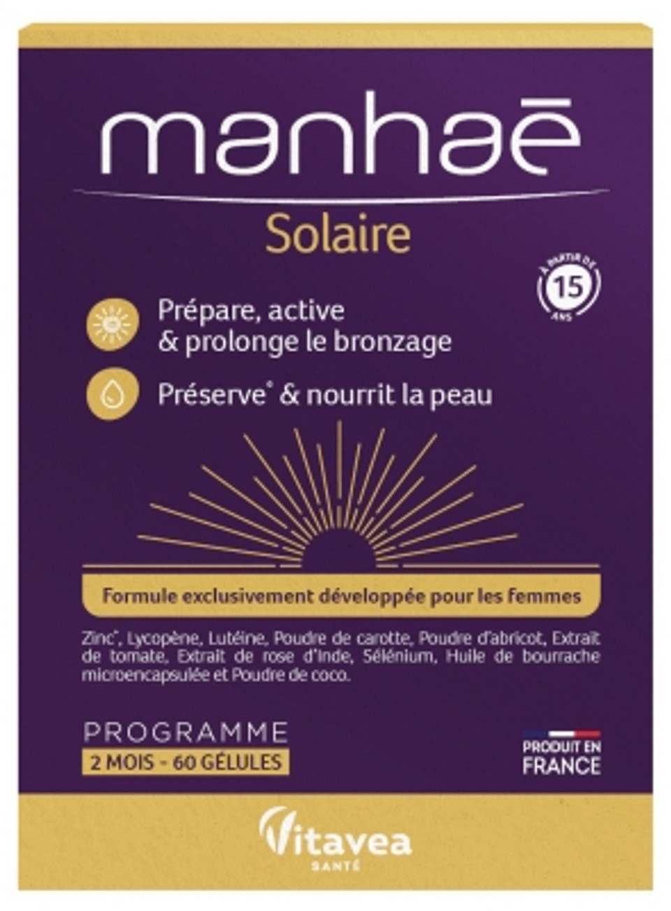 Vitavea Manhaã© Sun 60 Capsules