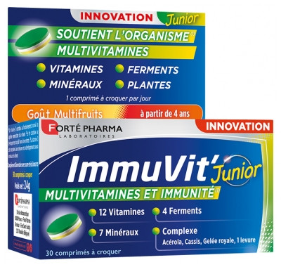 Fortã© Pharma Immuvit' Junior 30 Tablets To Crunch
