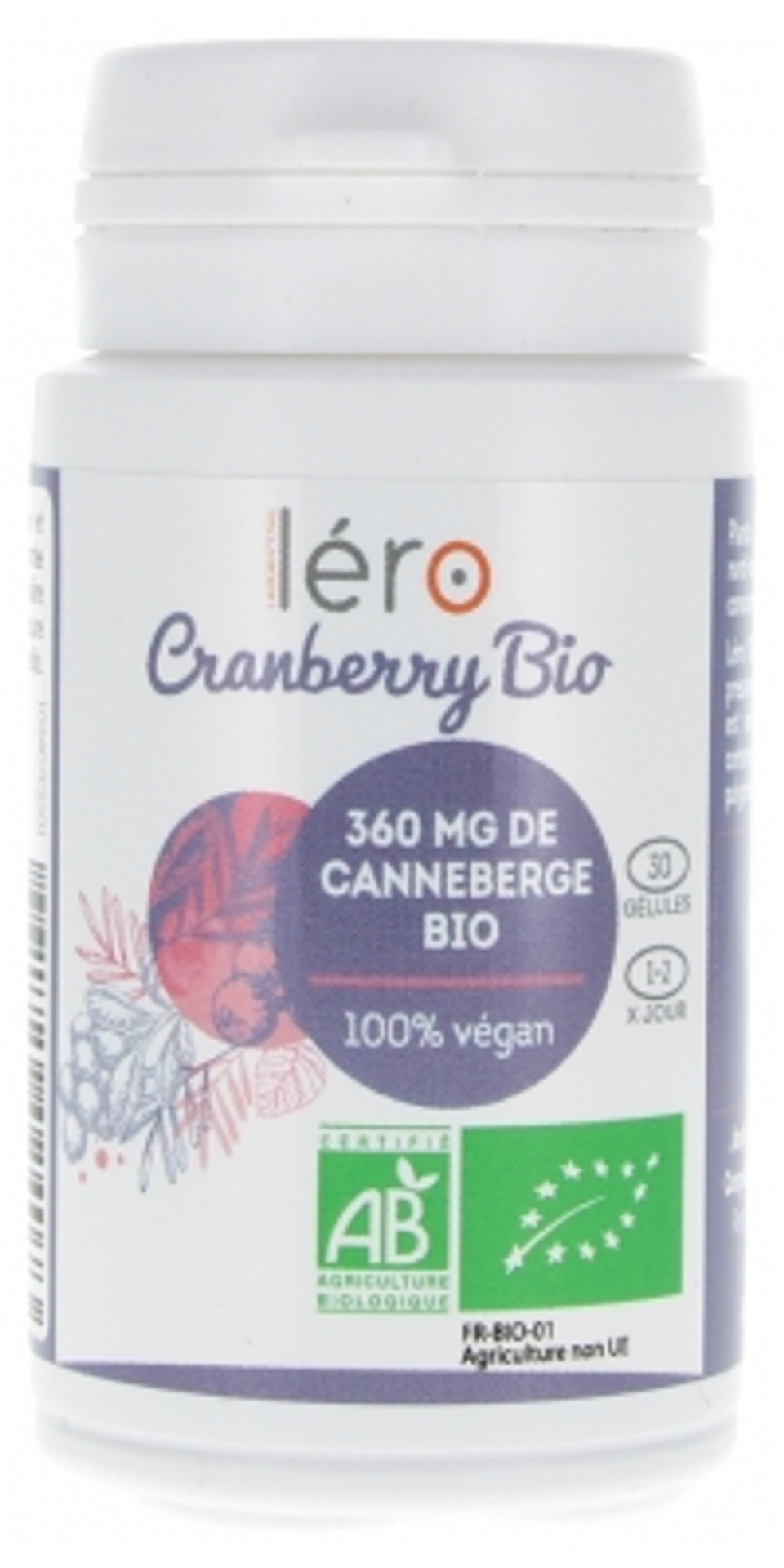 Lã©Ro Cranberry Organic 30 Capsules