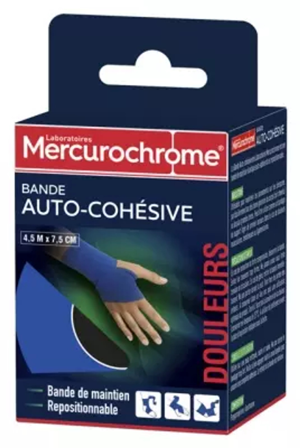 Mercurochrome Self-Adhesive Bandage 4,5M X 7,5Cm