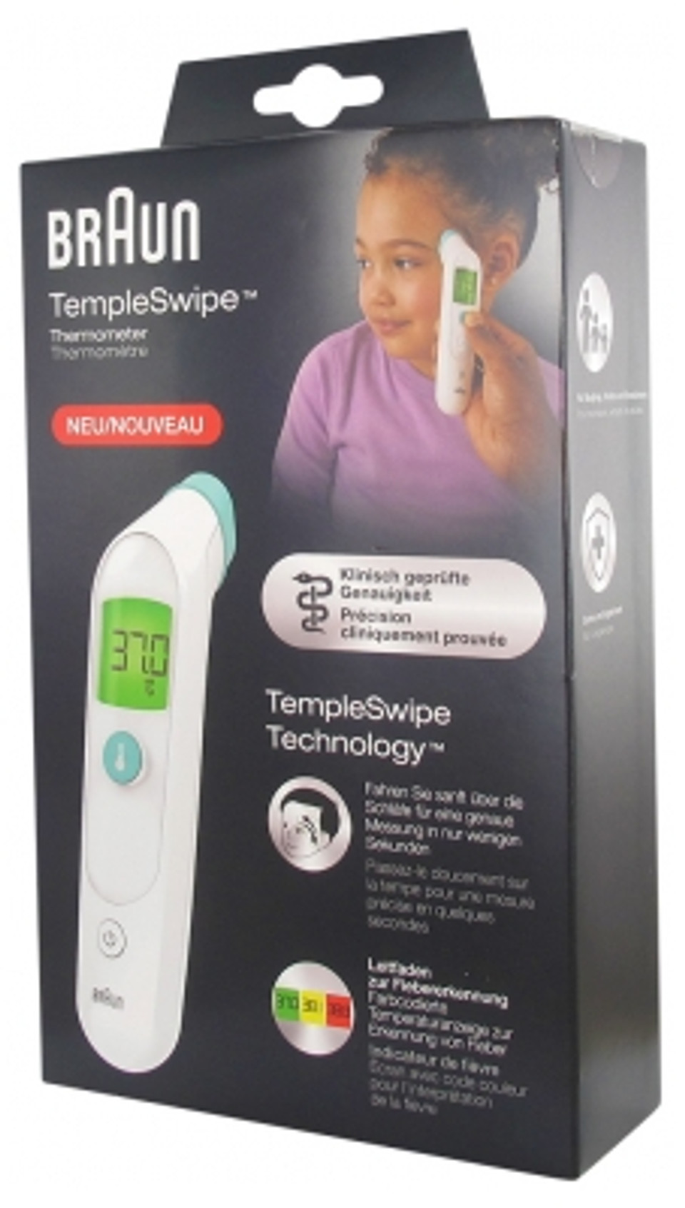 Braun Templeswipe Temporal Thermometer Bst200