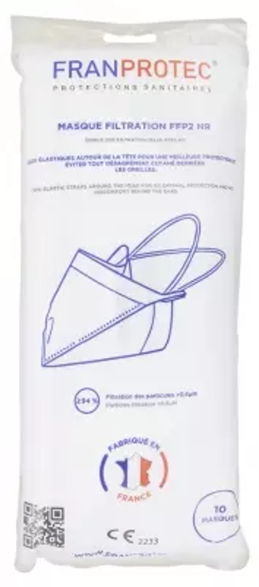 Franprotec Ffp2 Nr Filtration Mask 10 Masks