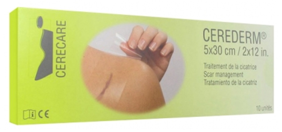 Cerecare Cerederm Rectangle Scar Management 5 X 30Cm 10 Units