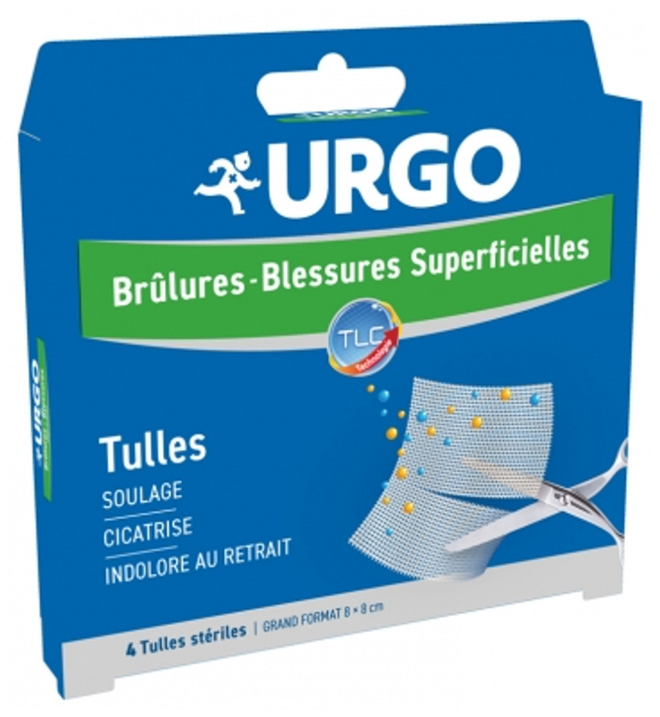 Urgo Superficial Burns And Wounds Tulles X4