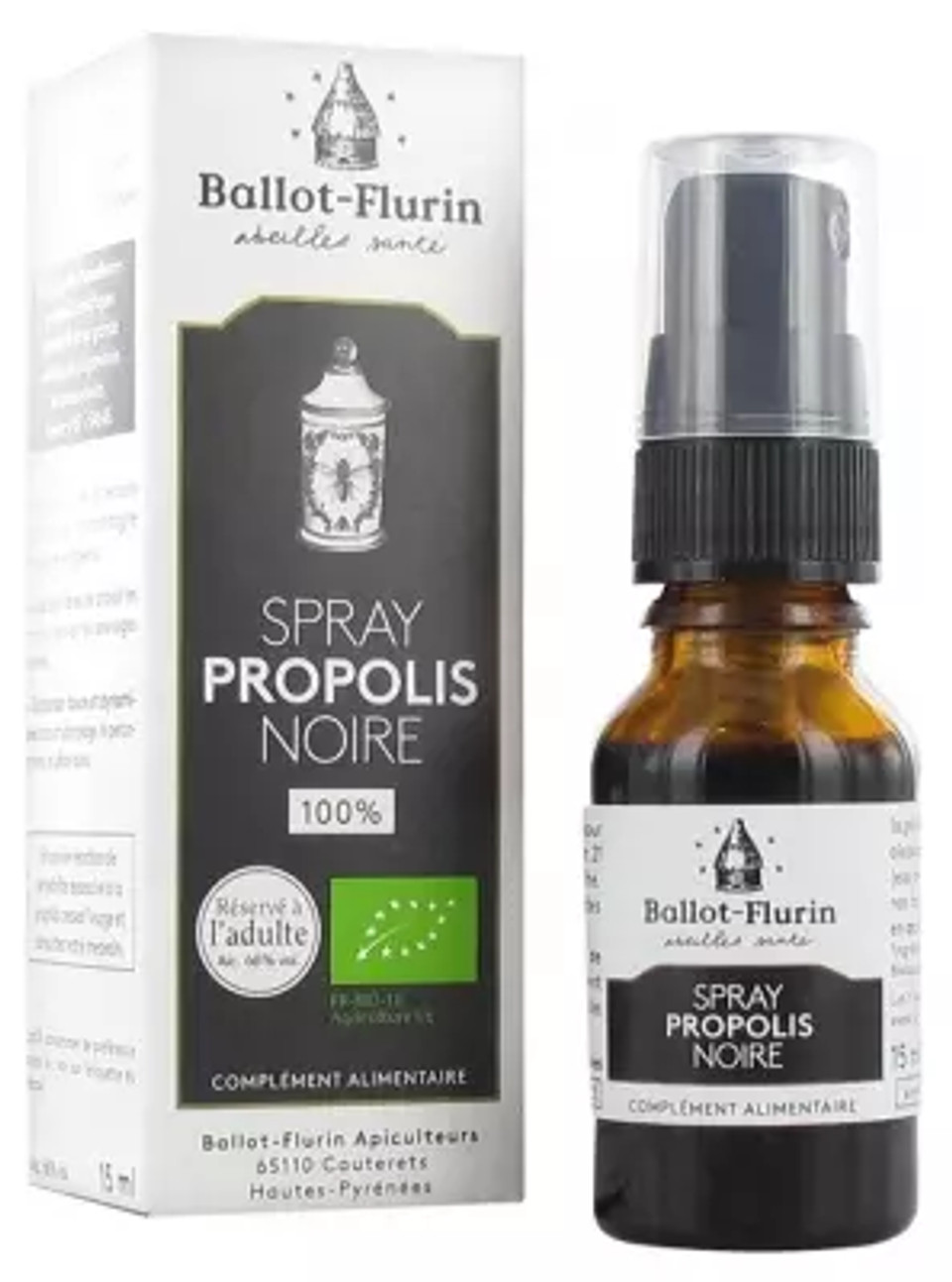 Ballot-Flurin Organic Black Propolis Spray 15Ml
