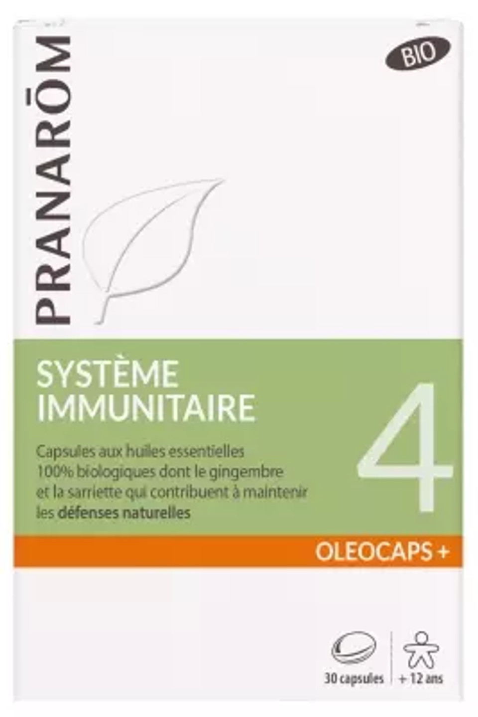Pranarã´M Olã©Ocaps+ Organic 4 Immune System 30 Capsules