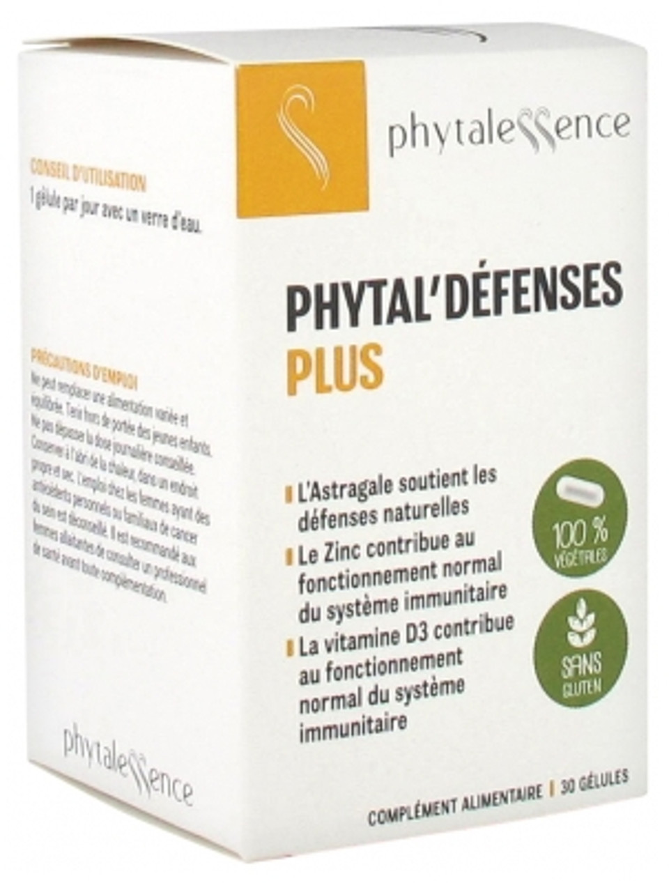 Phytalessence Phytal'Dã©Fenses Plus 30 Capsules