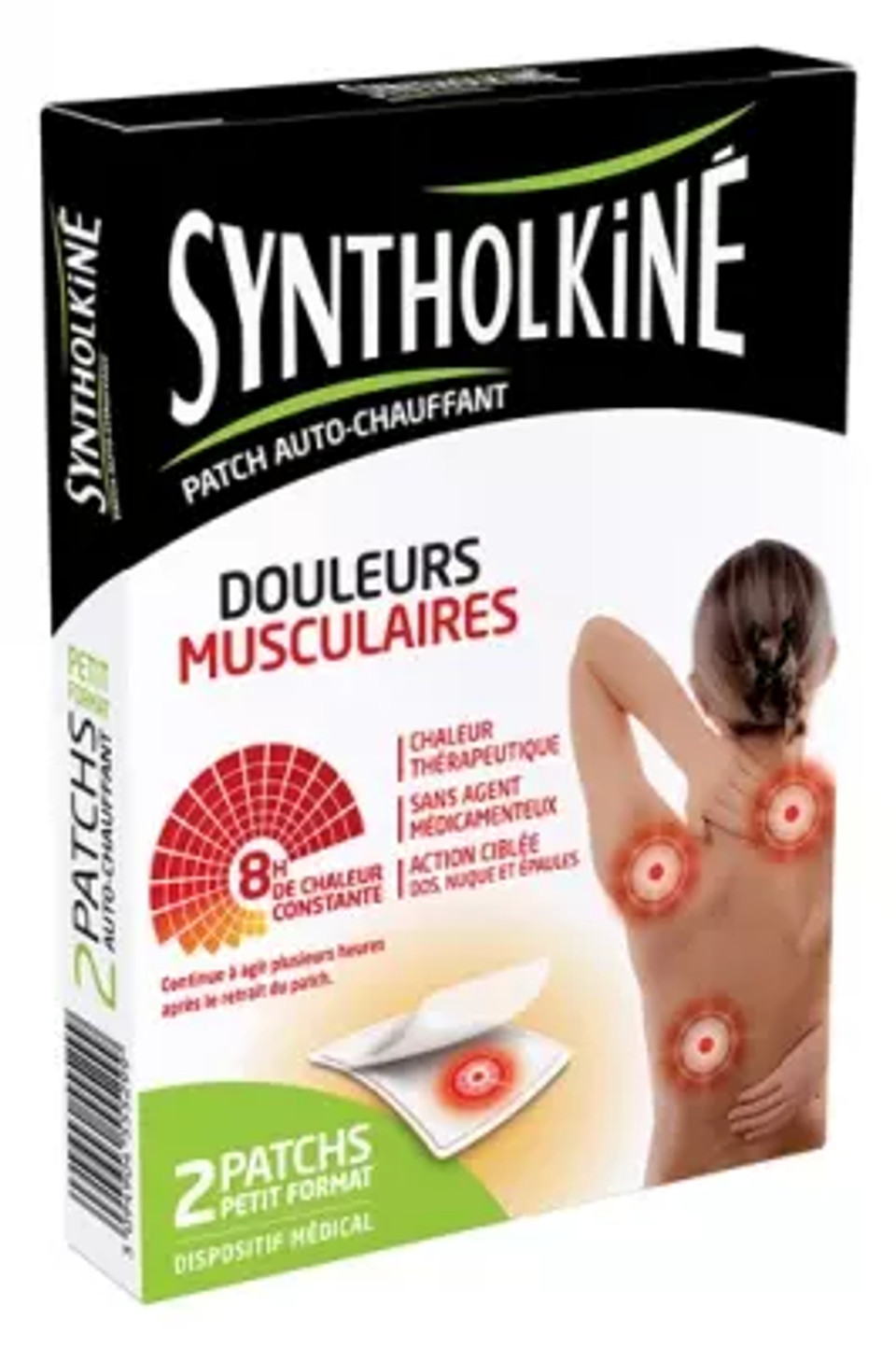 Syntholkinã© Back/Neck/Shoulders Heat-Up Patch Muscle Pain 2 Patches