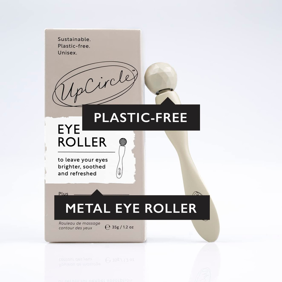 Upcircle Eye Roller 1Pc  Metal + Plastic-Free  For Dark Circles + Puffy Eyes  With Cooling Effect To Boost Circulation For Healthy Glow  Sustainable + Unisex
