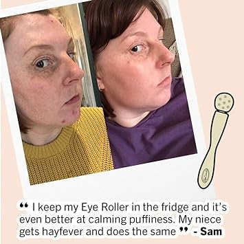 Upcircle Eye Roller 1Pc  Metal + Plastic-Free  For Dark Circles + Puffy Eyes  With Cooling Effect To Boost Circulation For Healthy Glow  Sustainable + Unisex